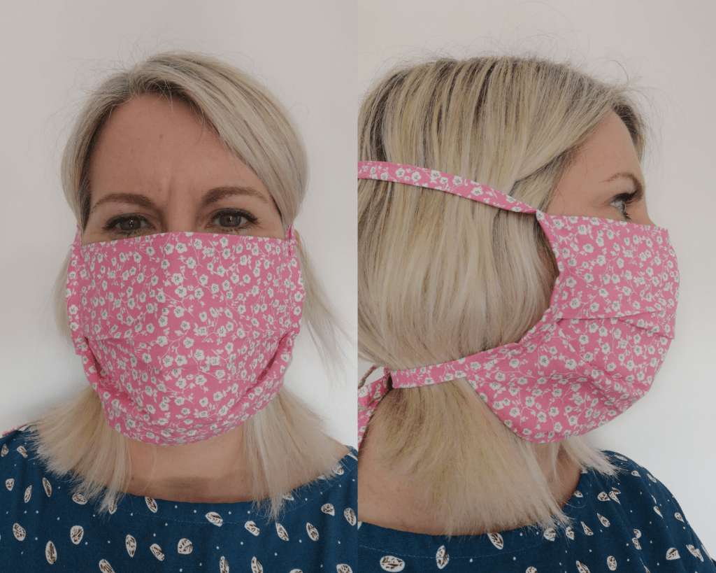 masques en tissu avec cordons
